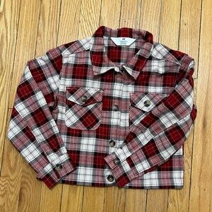 H&M Red and White Plaid Shirt